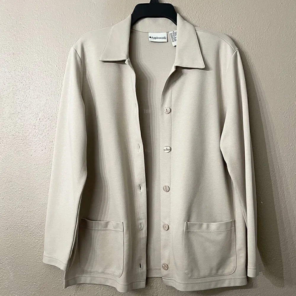 Appleseed’s Tan Button Down Cardigan size M - Picture 6 of 6